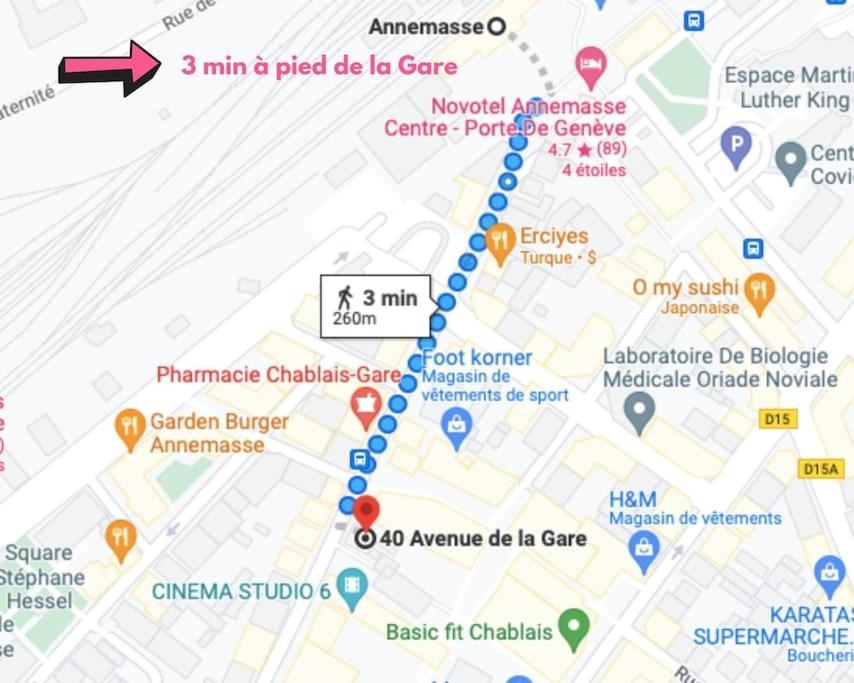 Green Cocon - Gare Annemasse A 3Min-Geneve Acces Direct Εξωτερικό φωτογραφία